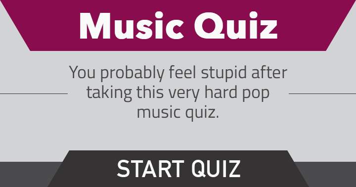 Most people felt stupid after aking this very hard music quiz