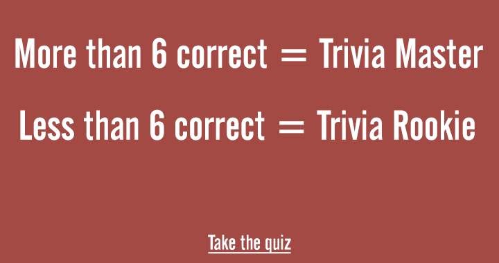 Are you a real Trivia Master?