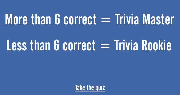 Are you a trivia master?