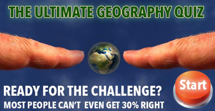 The Ultimate geography quiz, most people can't even get 30% right