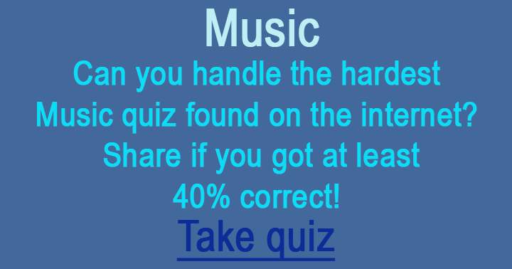 This is the hardest Music quiz found on the internet!